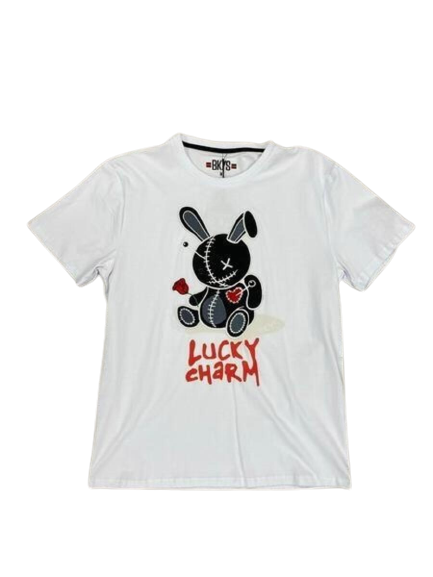 BKYS 'Lucky Charm' T-Shirt (White/Black) T934 - Fresh N Fitted Inc