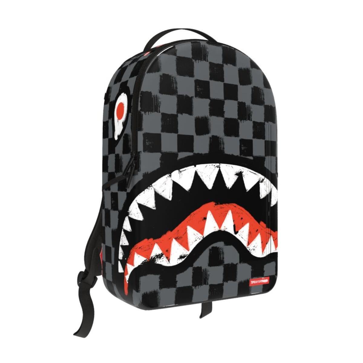 SPRAYGROUND: Sharks in Paris Paint Grey DLXSV Backpack