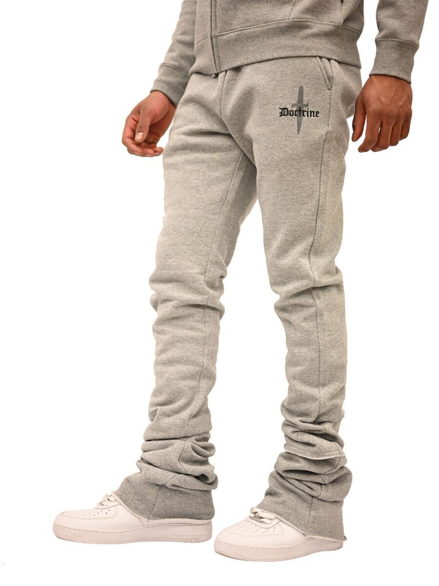 Sublimez 'F.Terry' Multi Pocket Stacked Sweat Pants