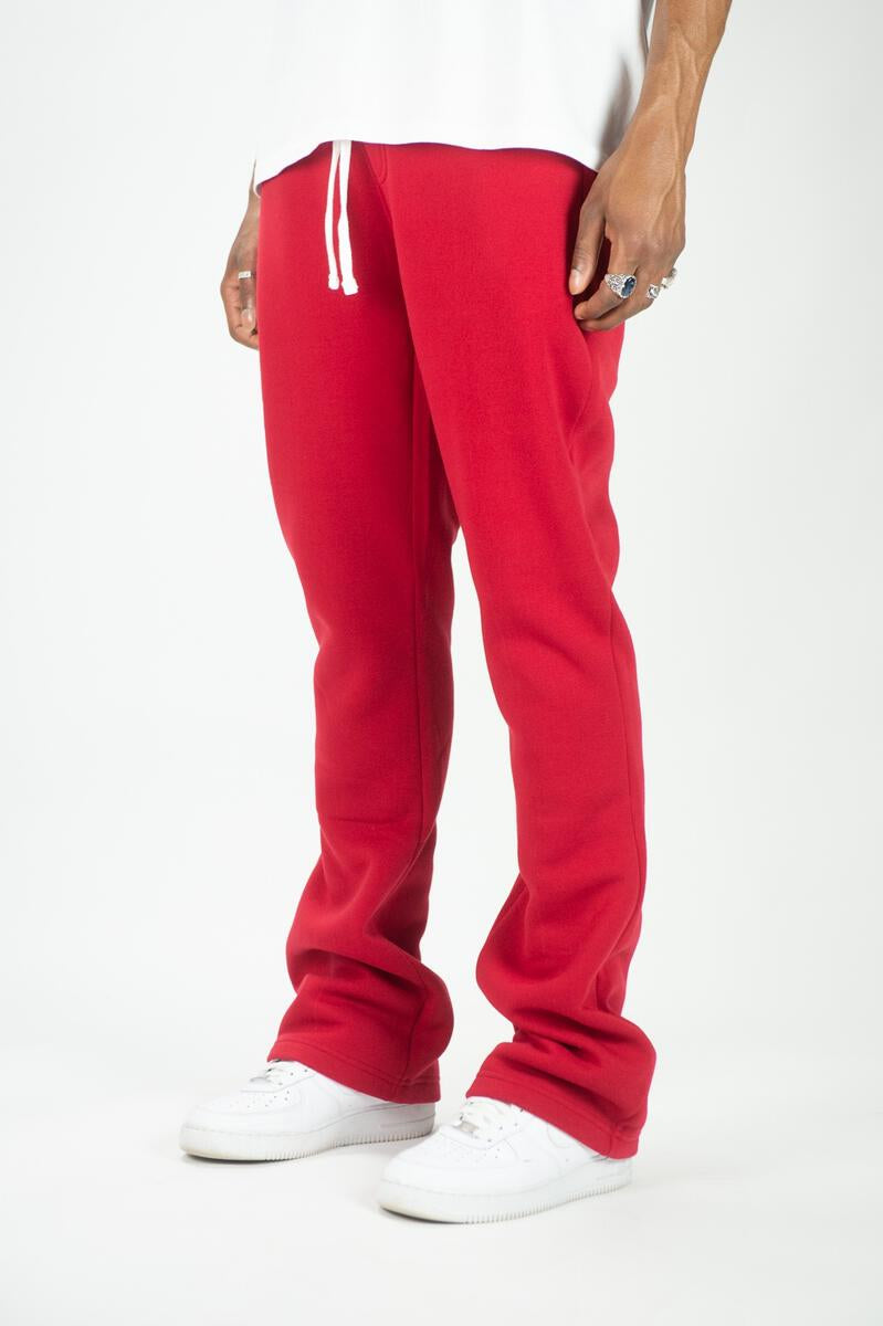New Men's Jordan Craig Uptown Stacked Sweatpants Red Size X-Small