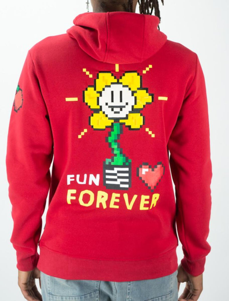Rebel Minds 'Fun for ever' Hoodie (Red) 132-371 - Fresh N Fitted Inc