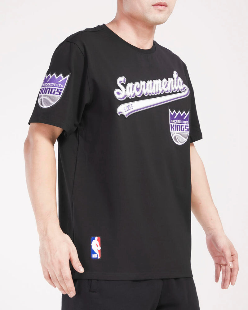 Sacramento Kings Script Tail T-Shirt - Fresh N Fitted Inc