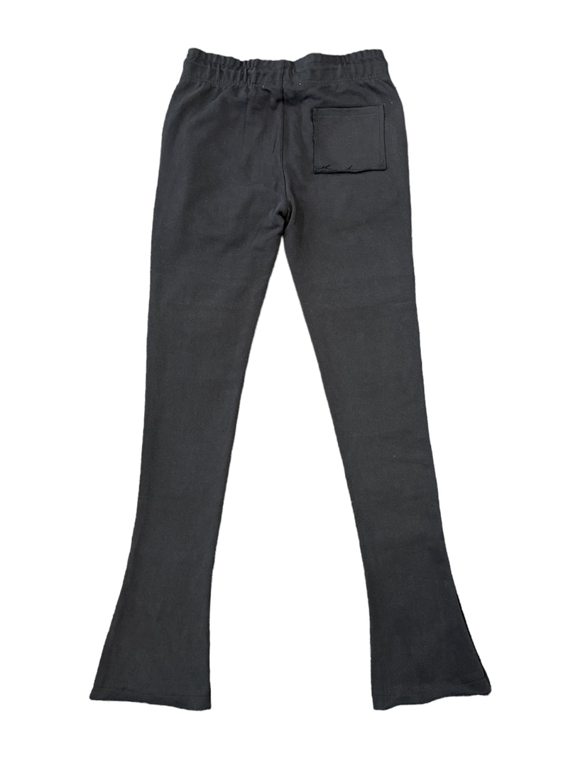Majestik Men's 'French Terry' Multi Pocket Stacked Pants (Black) FL2481 - Fresh N Fitted Inc