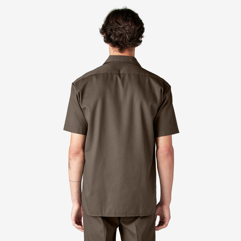 Dickies Men's SS Work Shirt (Mushroom) 1574BK - Fresh N Fitted Inc