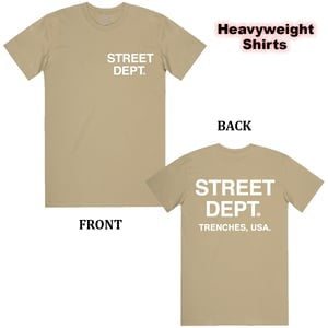 PG Apparel 'Street Dept' T-Shirt (Khaki) STDPT100 - Fresh N Fitted Inc