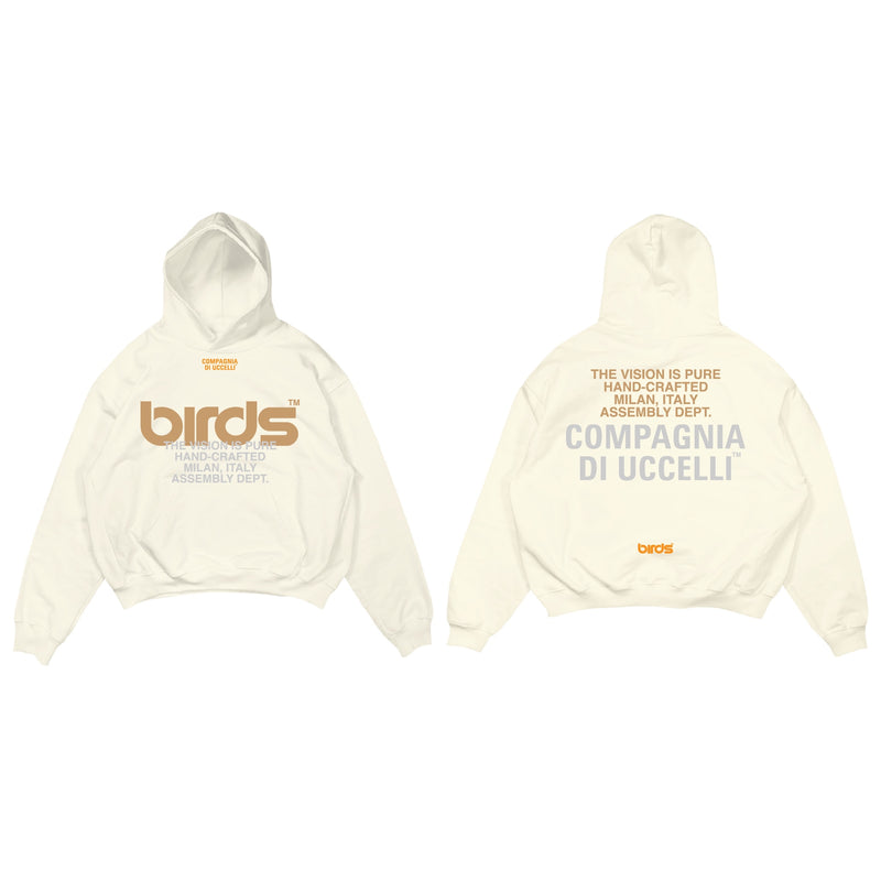Birds "Multi Color TM" Butter Premium Oversized Hoodie - Fresh N Fitted Inc