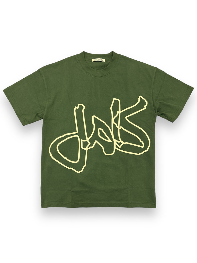 KML ‘SCRIPT’ T-Shirt (Pine) - FRESH N FITTED-2 INC