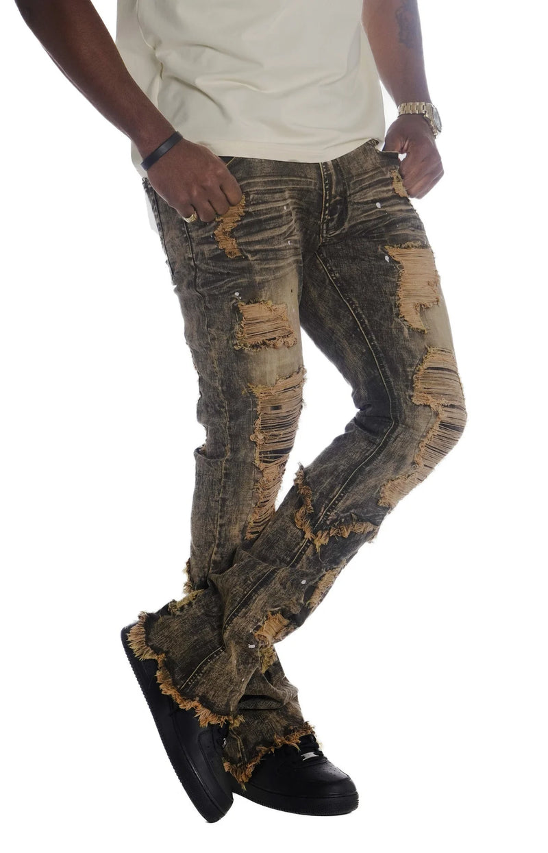 Frost Originals 'Rogue' Stacked Denim (Olive) F1788 - Fresh N Fitted Inc