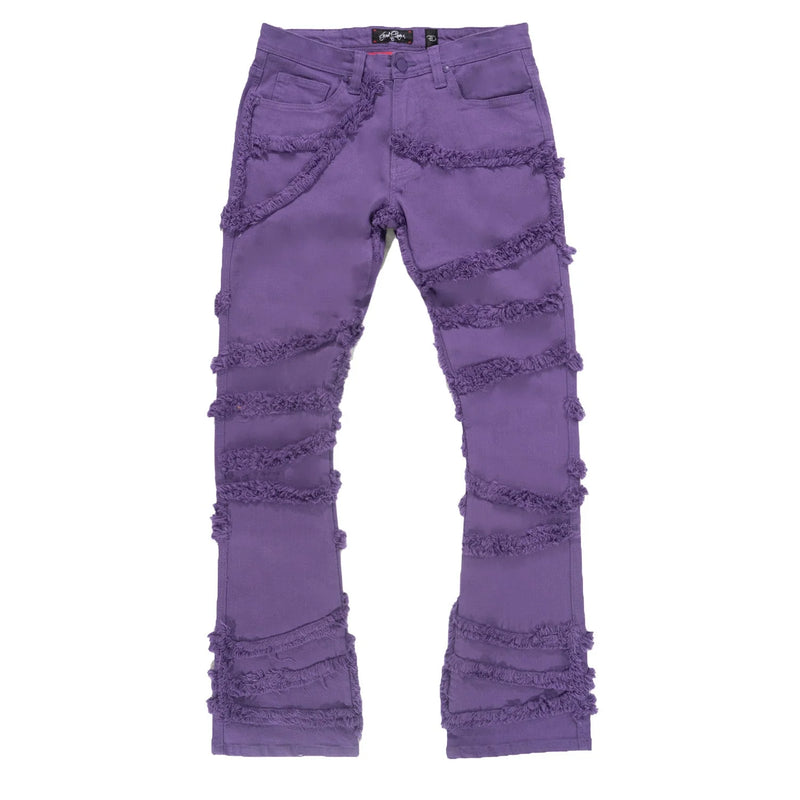 Frost Originals 'Leon' Stacked Denim (Purple) F1705 - Fresh N Fitted Inc