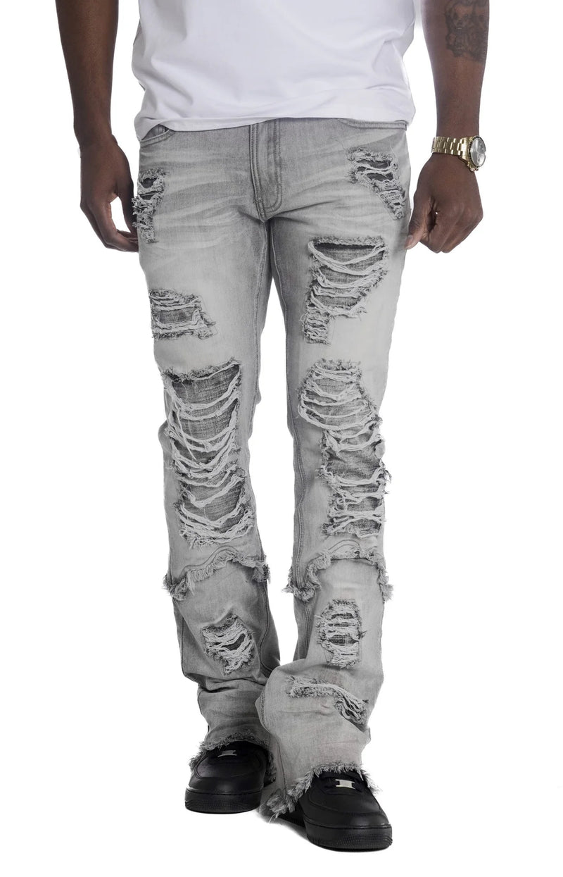 Frost Originals 'Rogue' Stacked Denim (Grey) F1788 - Fresh N Fitted Inc