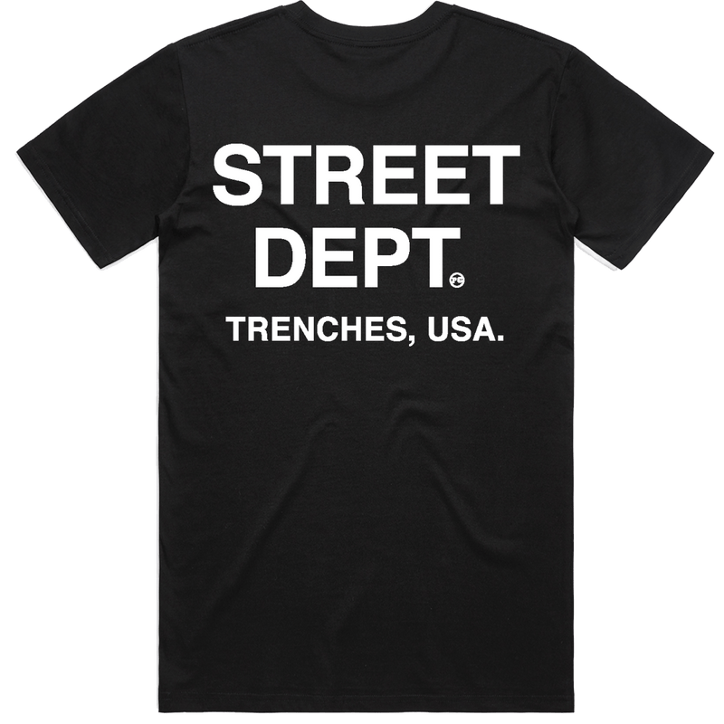 PG Apparel 'Street Dept' T-Shirt (Black) STDPT100 - Fresh N Fitted Inc