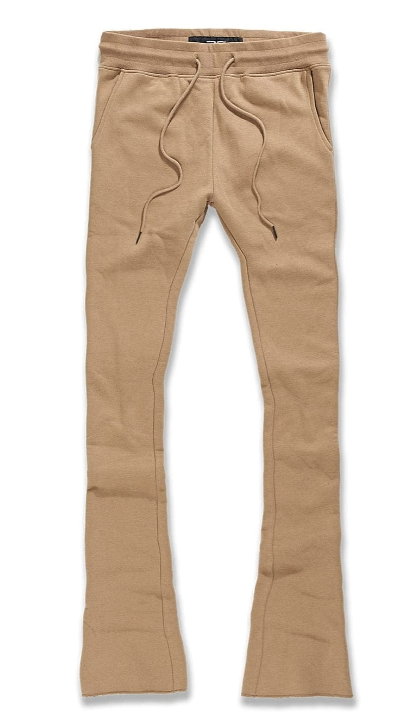 Jordan Craig Uptown Flare Stacked Sweat Pants (Mocha) 8821L - Fresh N Fitted Inc