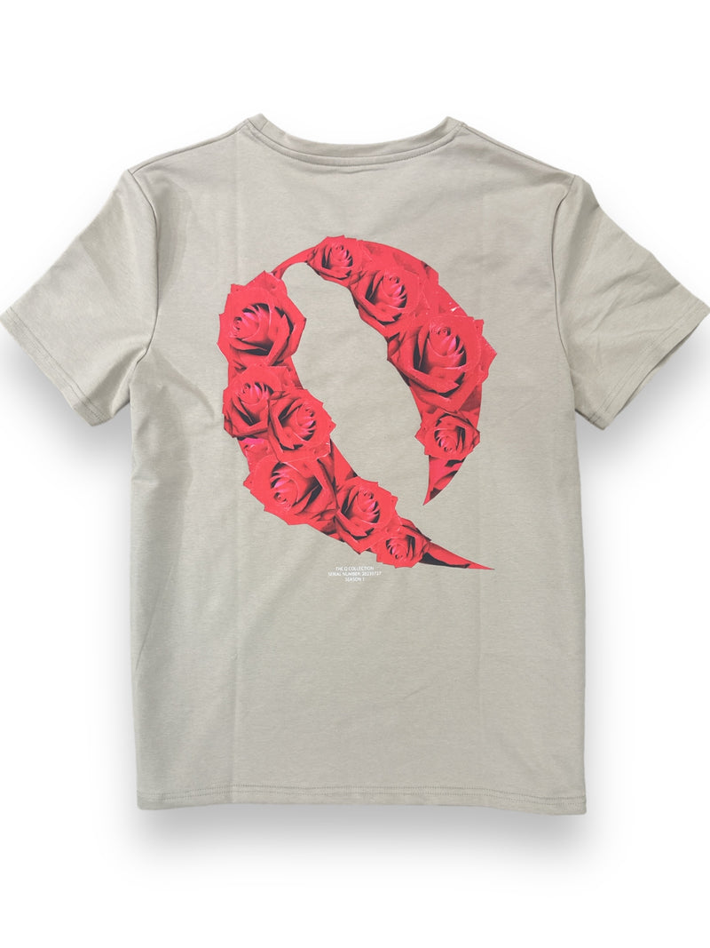 Qualified Denim 'Rose' T-Shirt (Khaki) QDK-23018 - Fresh N Fitted Inc