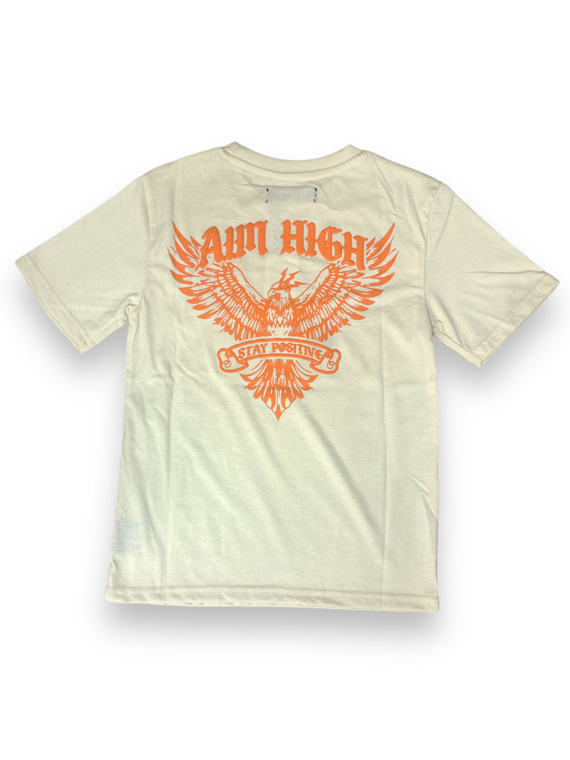 Rebel Minds Kids 'Aim High' T-Shirt (Cream) 841-B103 - FRESH N FITTED-2 INC