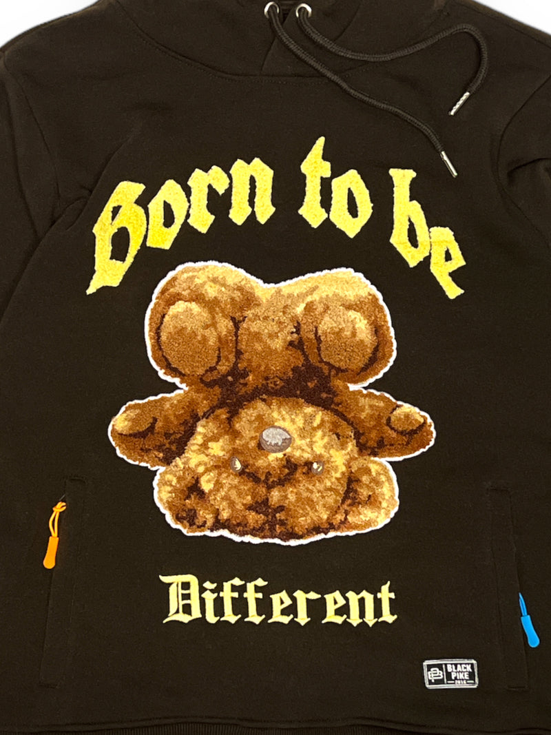 Black Pike 'Born To Be Different' Hoodie In Brown - Fresh N Fitted Inc