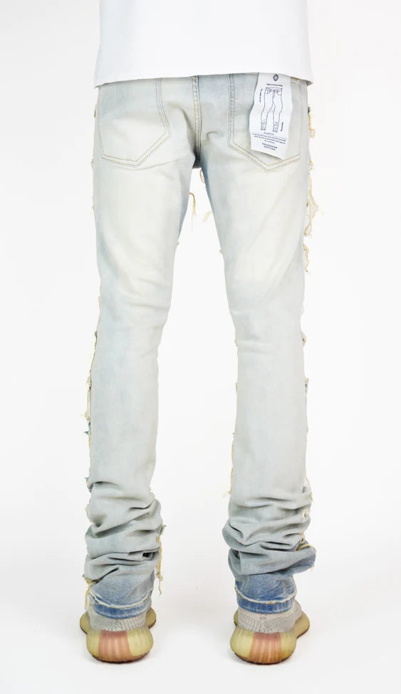 Focus Ripped Stacked Denim (Vintage) 3364C - Fresh N Fitted Inc