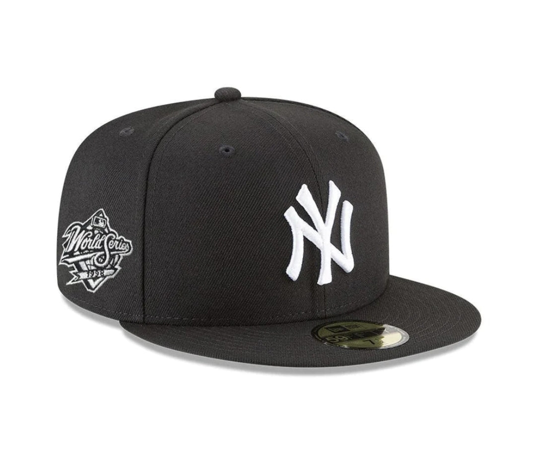 New York Yankees 59Fifty Black & Red Under Brim World Series 1998