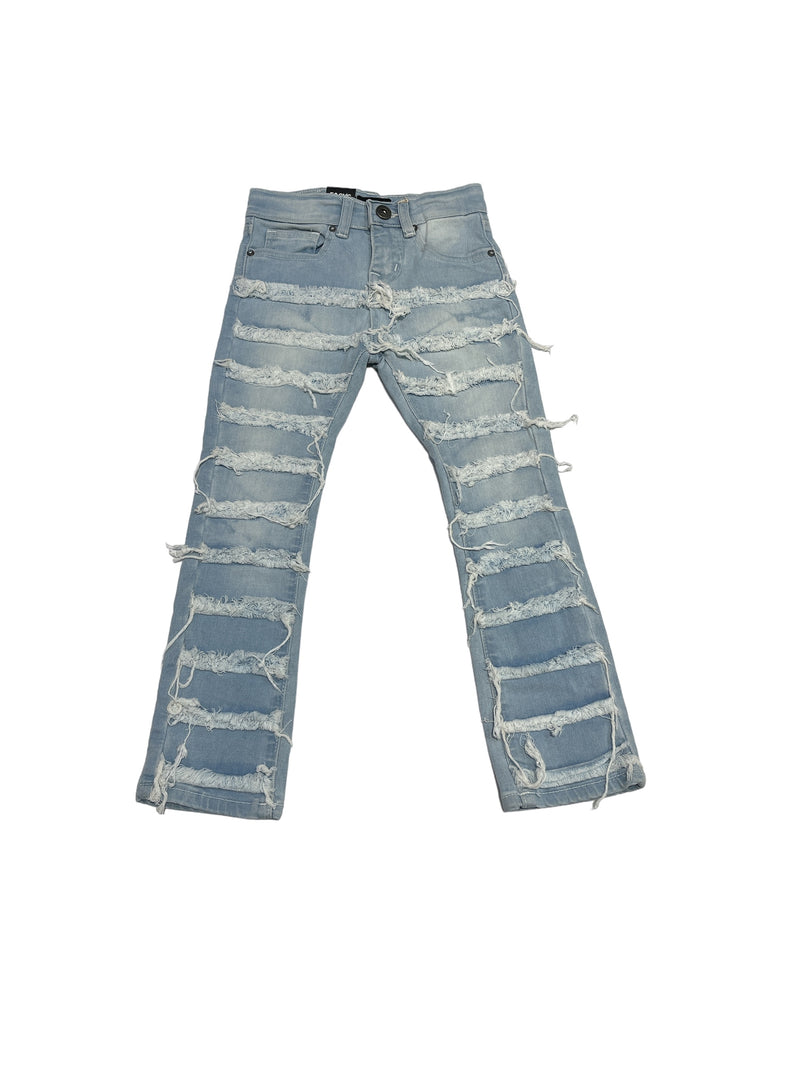 Focus Kids 'Ripped' Stacked Denim (Lt.Wash) 3364 - Fresh N Fitted Inc