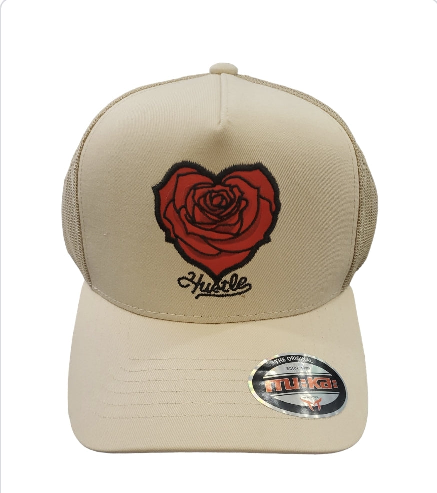 Muka 'Hustle Rose' Trucker Hat FRESH N FITTED2 INC