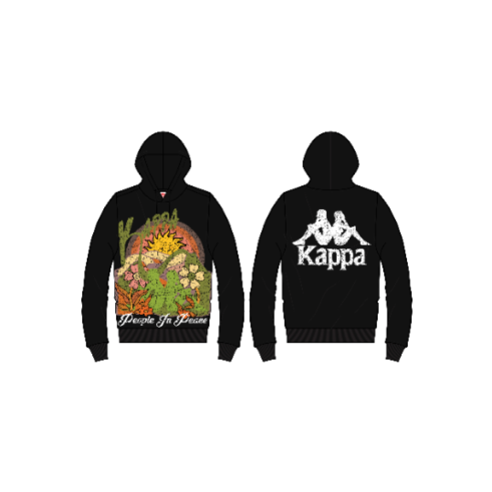 Kappa 'Authentic Archer' Hoodie (Black) - Fresh N Fitted Inc