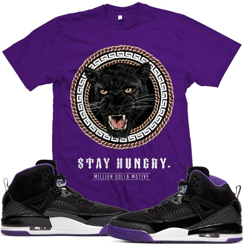 Million Dolla Motive 'Stay Hungry Panther' T-Shirt (Purple) - Fresh N Fitted Inc