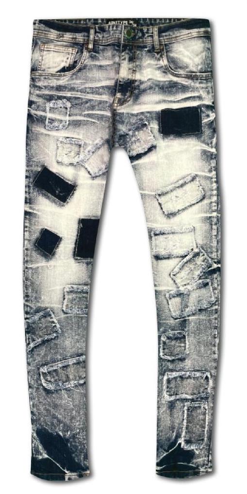 Arketype 'Patches & Patches' Denim (Blue) P2221A - Fresh N Fitted Inc