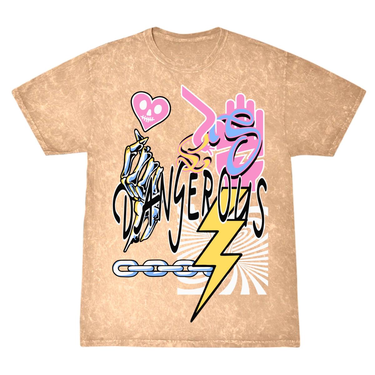 Sugarhill 'Danger' T-Shirt (Tan Vintage) SH22-HOL-11