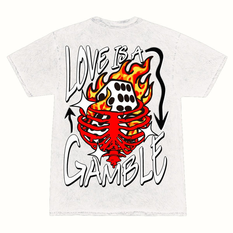 Sugarhill 'Love Gamble' T-Shirt (White) SH22-HOL-42 - Fresh N Fitted Inc