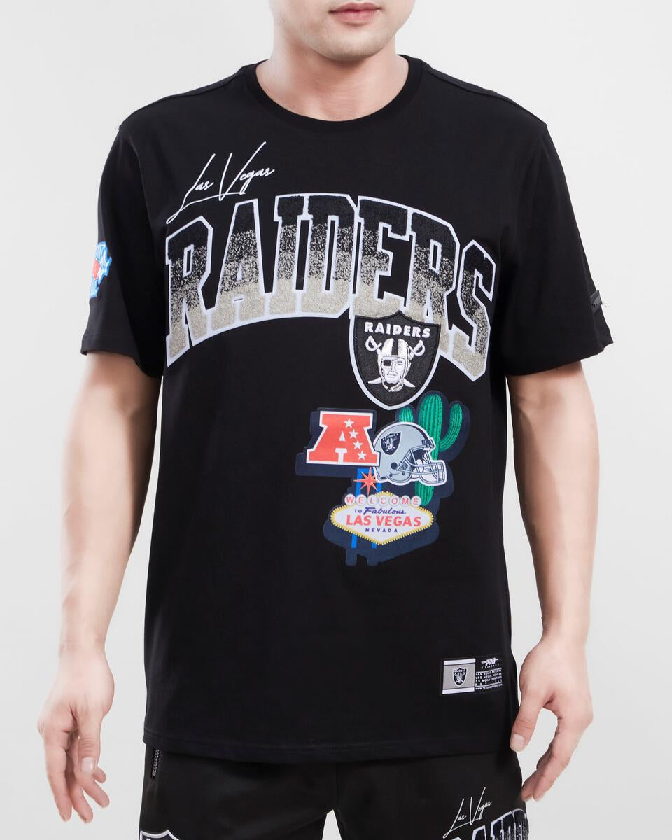 : Pro Standard Men's Black Las Vegas Raiders Neon Graphic T-Shirt  : Sports & Outdoors