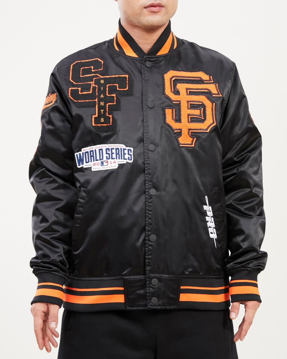 San Francisco Giants Mash Up Logo Satin Jacket