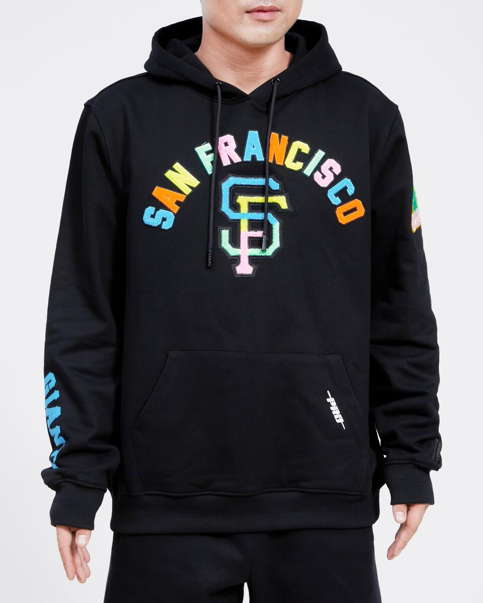 SAN FRANCISCO 49ERS CLASSIC FLC PO HOODIE (BLACK)