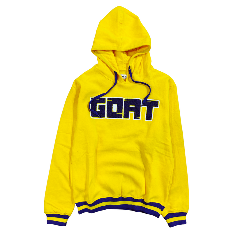 Evolution 'Goat' Chenille Patch Hoodie (Yellow) EV-10250/45221A - Fresh N Fitted Inc