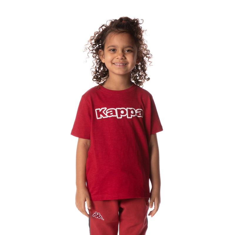 Kappa Kids 'Logo Cabal Boy' T-Shirt (Red) 37153LW - Fresh N Fitted Inc