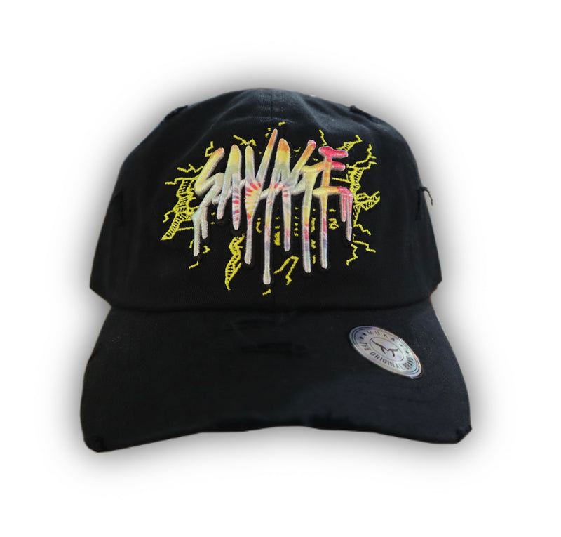 'Savage' Dad Hat (Black) MUD2104 - Fresh N Fitted Inc