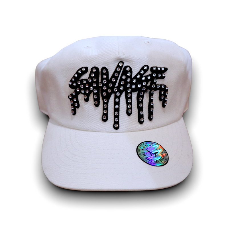 'Stone Savage' Dad Hat (White) MUC2102 - Fresh N Fitted Inc