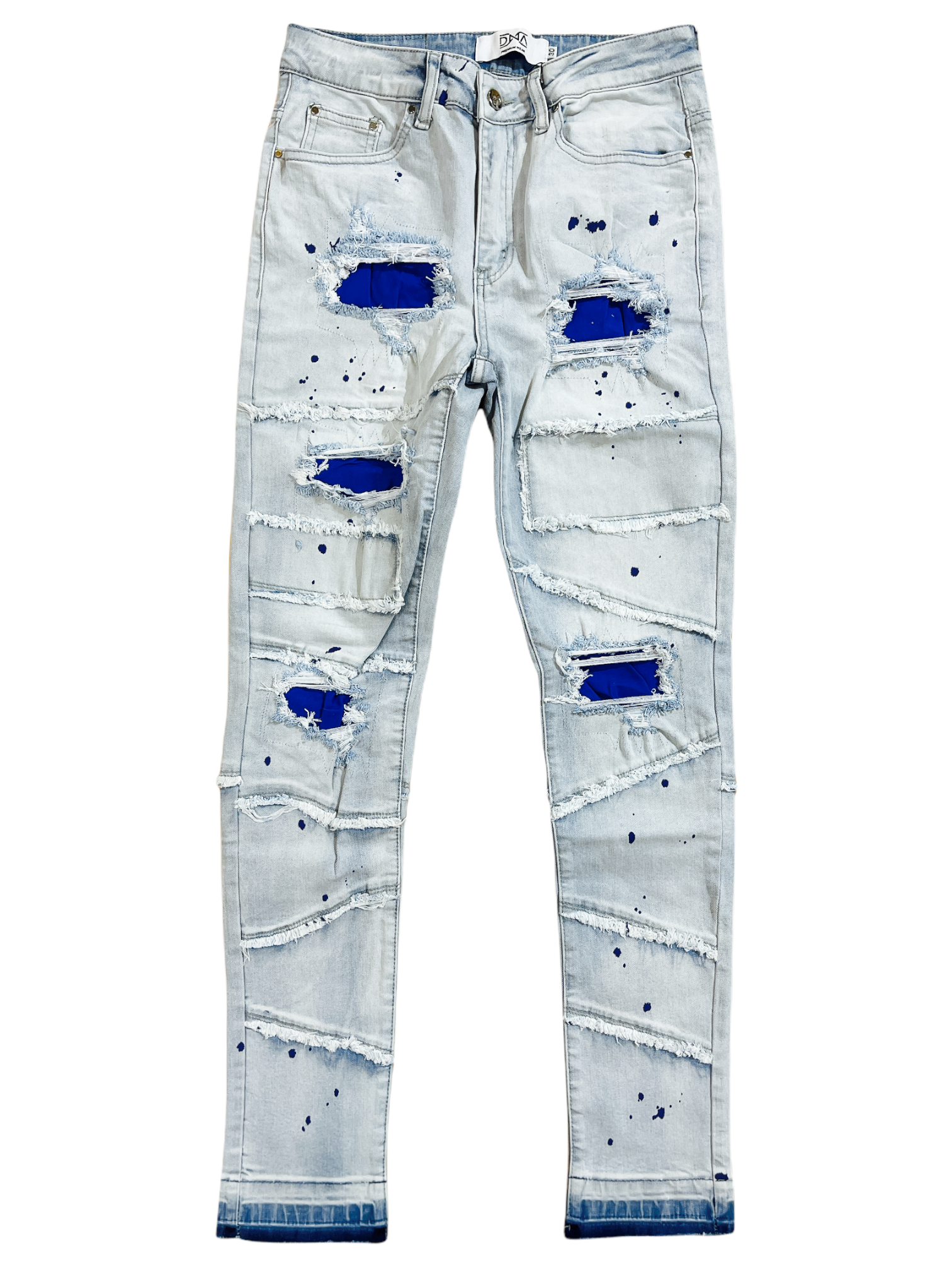 DNA Rip and Repair Denim w/Splatter (Lt.Wash/Blue) TC15-1