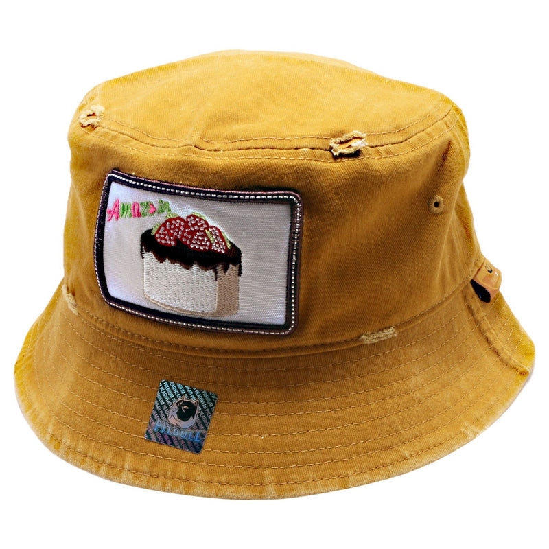 Pitbull Amaze In Life 'Cake7 Patch' Bucket Hat (Mango) FD1CK7PM - Fresh N Fitted Inc