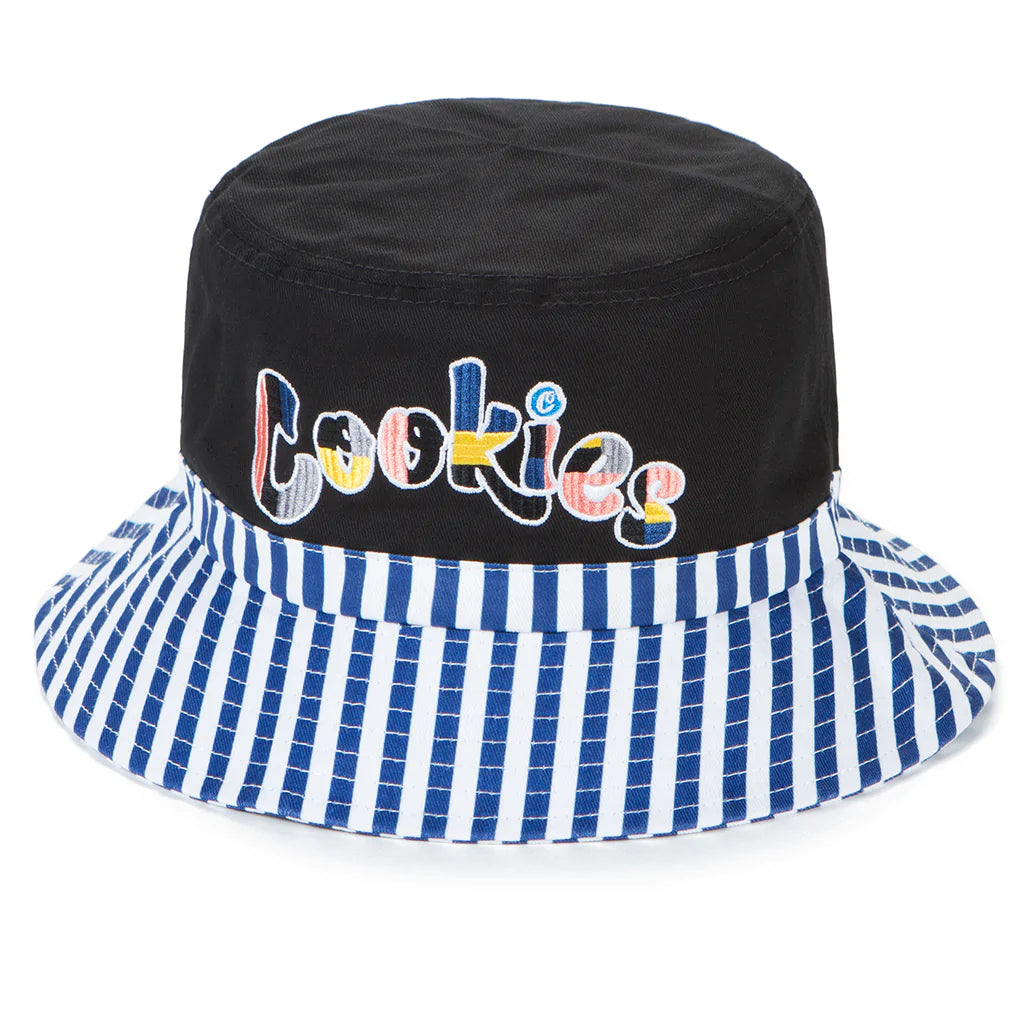 Cookies Montauk Cotton Canvas Bucket Hat Black 1558X6155