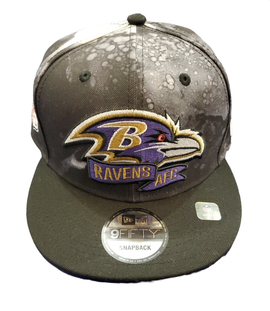 NEW ERA 'Baltimore Ravens' 9Fifty Snap Back Hat (Black/Grey)