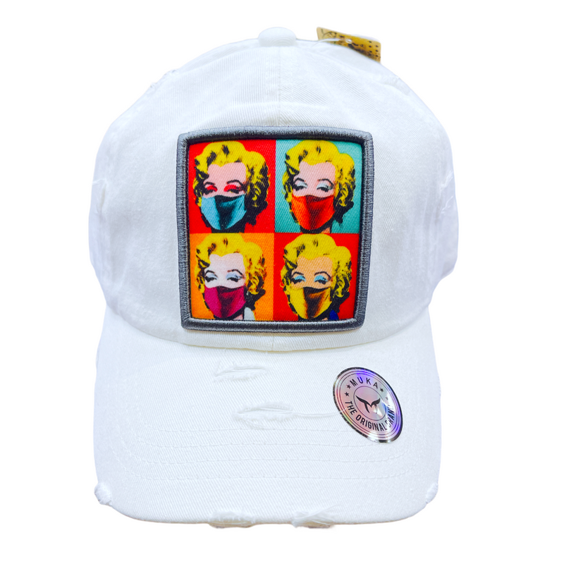 'Monroe' Dad Hat (White) MUD2153 - Fresh N Fitted Inc