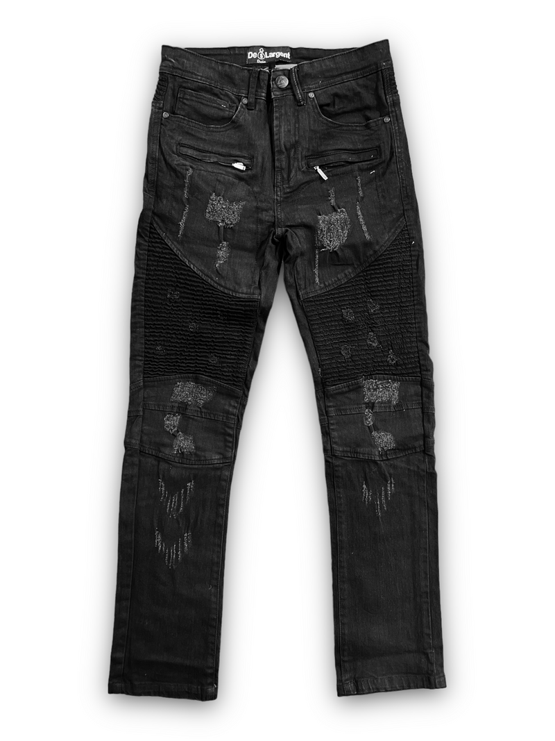De Largent Jeans (Jet Black) FNF1002 - Fresh N Fitted Inc