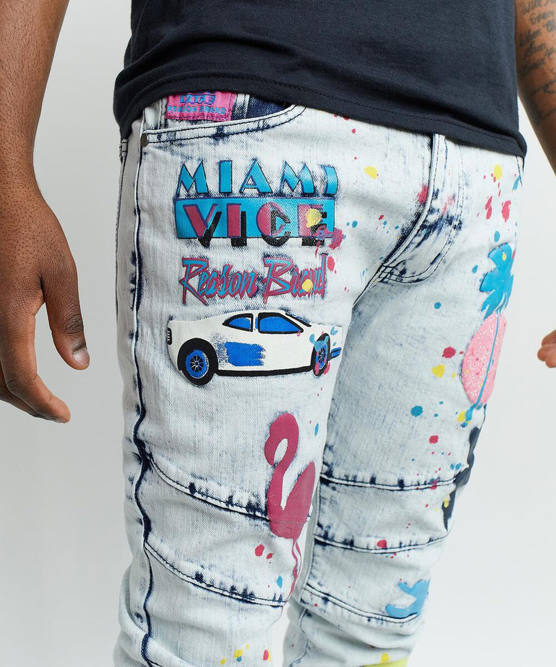 Reason 'Miami Vice' Denim (Blue) MV-012 - Fresh N Fitted Inc