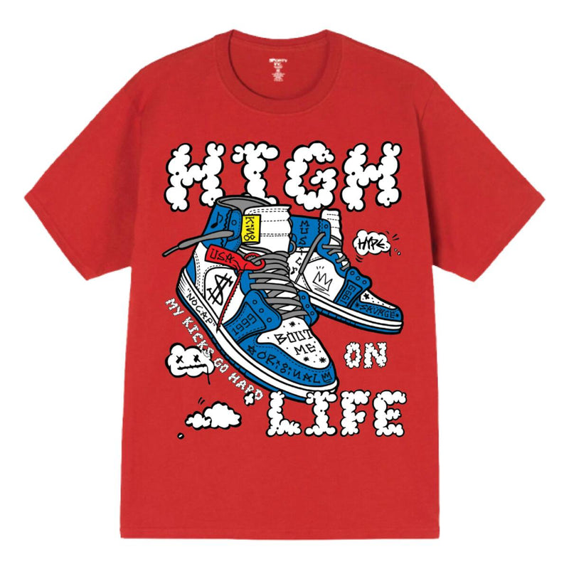 3Forty Inc. 'High On Life' T-Shirt (Red) 2875 - Fresh N Fitted Inc
