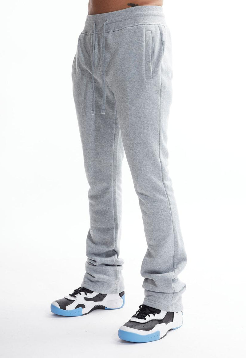 Bleecker & Mercer 'Plain' Stacked Sweatpants (H. Grey)