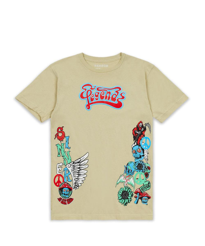 Reason 'Legends' T-Shirt (Cream) RCTS-21 - Fresh N Fitted Inc