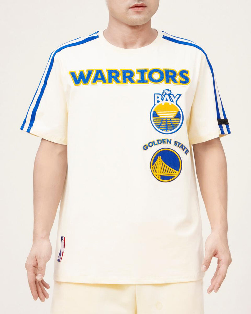 Pro Standard Golden State Warriors Pro Team Shirt (Egg/Royal Blue) BGW155979 - Fresh N Fitted Inc