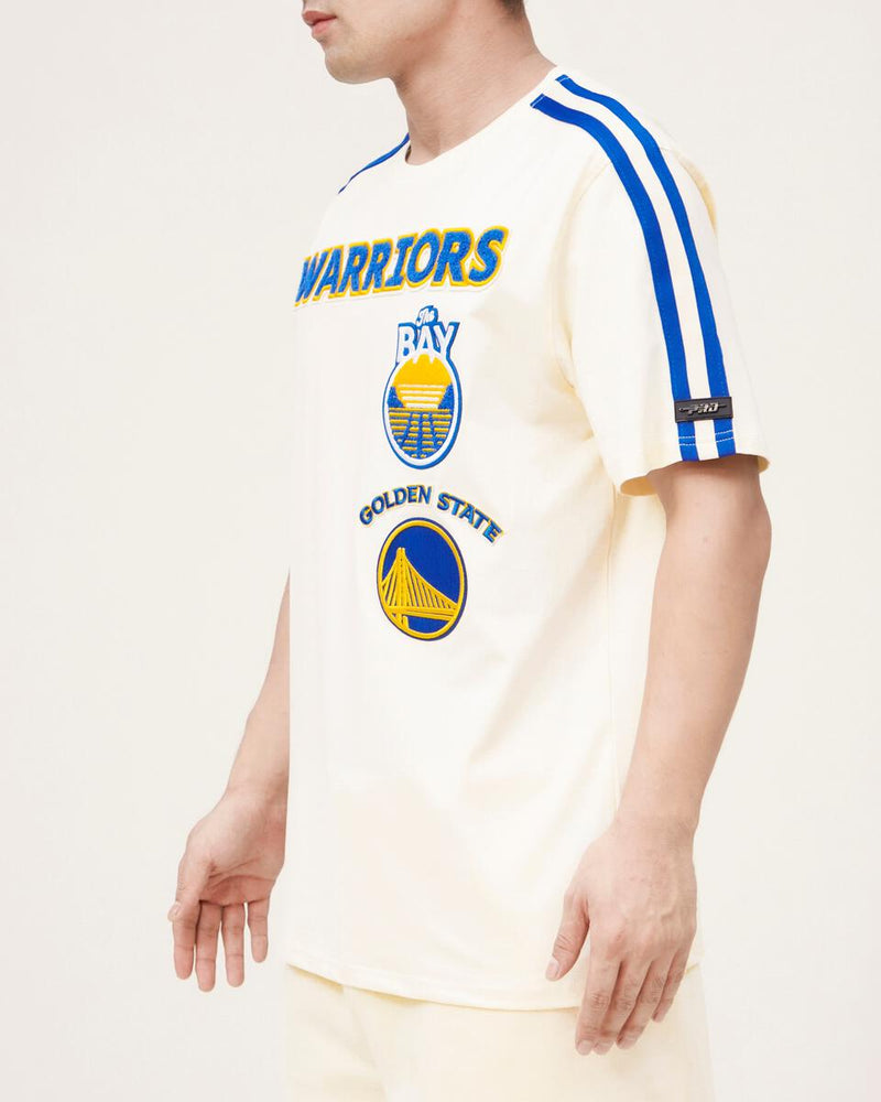 Pro Standard Golden State Warriors Pro Team Shirt (Egg/Royal Blue) BGW155979 - Fresh N Fitted Inc