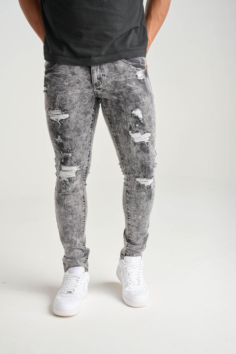 Spark 'Ripped' Denim (Ice Black) 1920