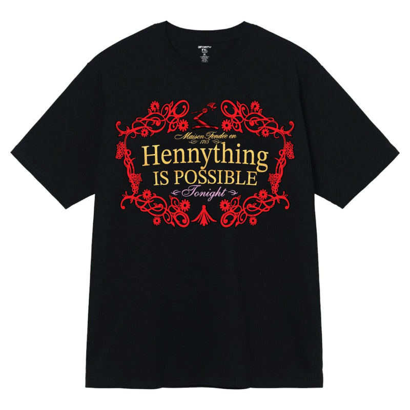 3Forty Inc. 'Hennything Is Possible' T-Shirt (Black/Red) 3629