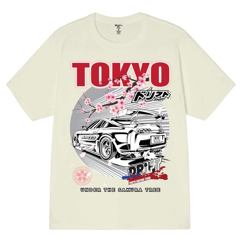 3Forty Inc. 'Tokyo Drift' T-Shirt (Natural) 3638 - Fresh N Fitted Inc